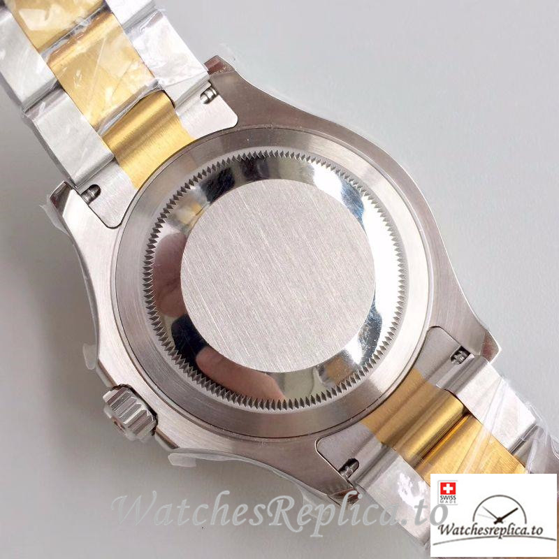 Swiss Rolex Yacht Master Replica 116621 001 Rose Gold Bezel 40MM - WatchesReplica.is
