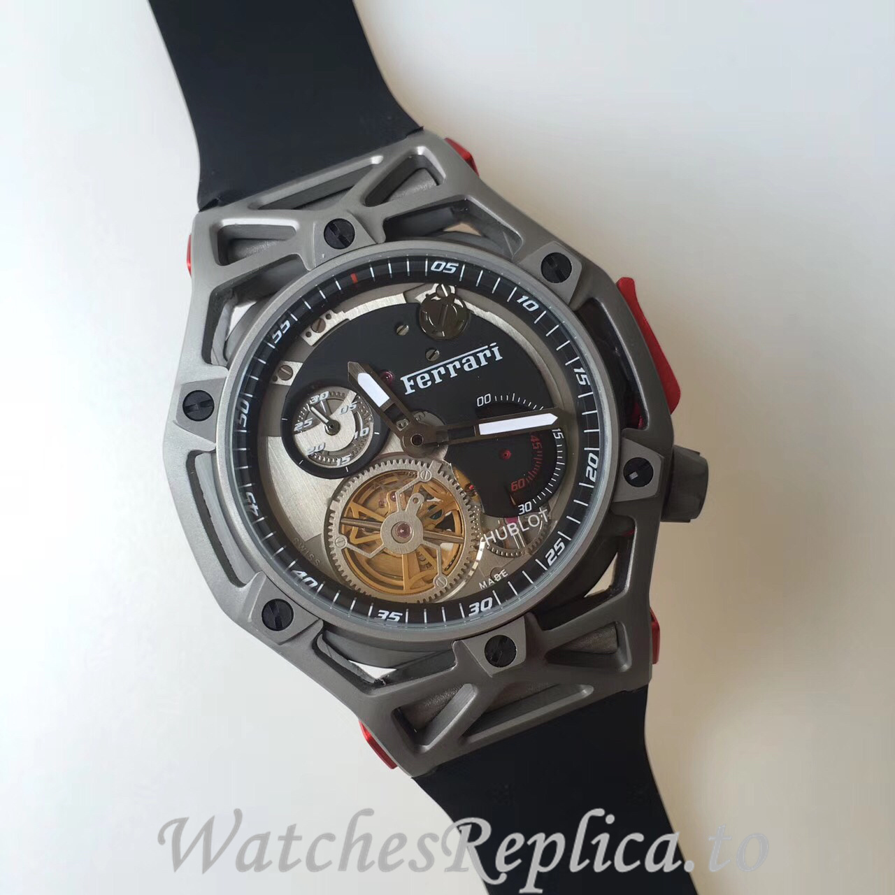 Hublot Replica Ferrari Rubber strap 43MM - WatchesReplica.is