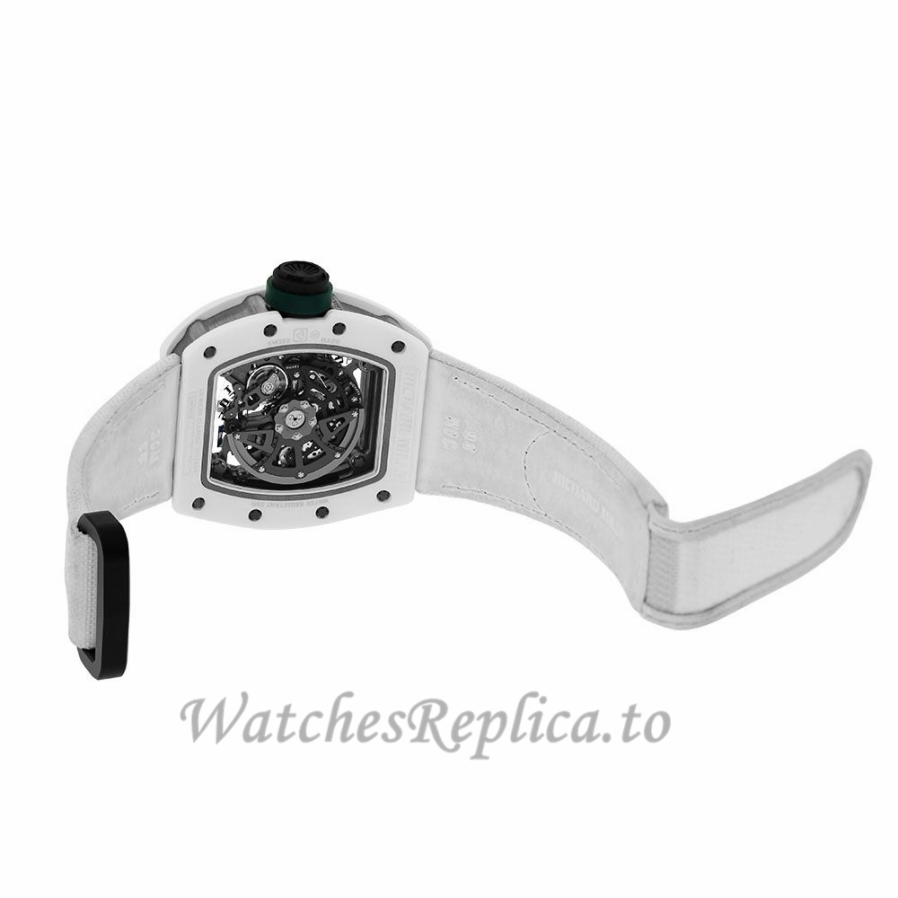 Richard Mille Replica RM030 Le Mans White ATZ Ceramic 50MM Watch RM030 384456 - WatchesReplica.is