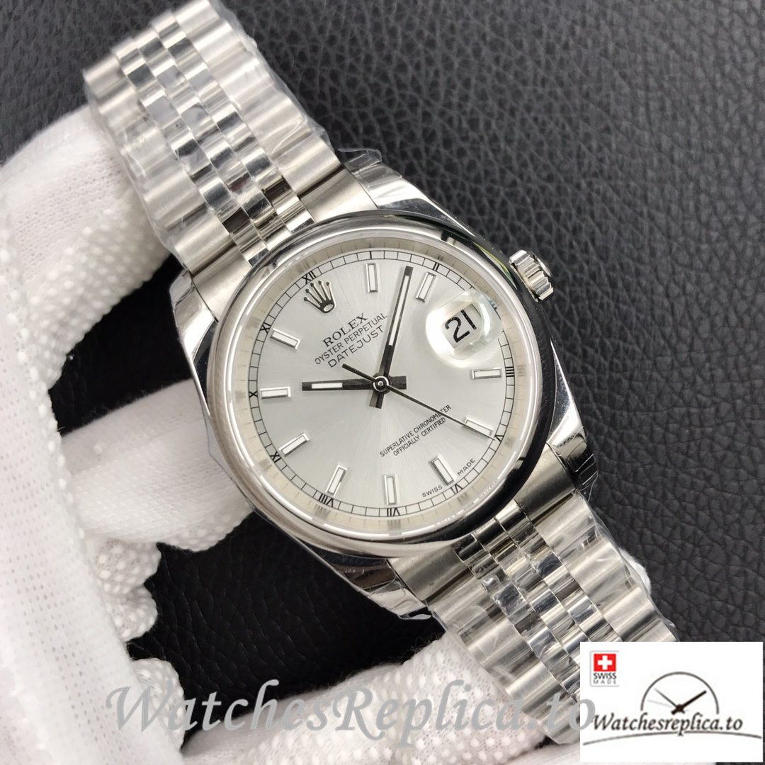 Swiss Rolex Datejust 126334 Replica Stainless steel strap 41MM - WatchesReplica.is
