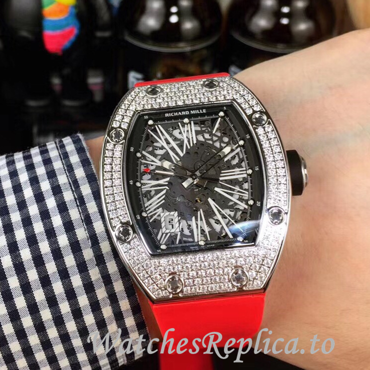 Richard Mille Replica RM010 Rubber strap 49MM - WatchesReplica.is