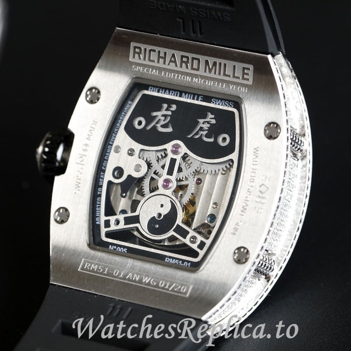 Richard Mille Replica RM51-01 Rubber strap 50MM - WatchesReplica.is