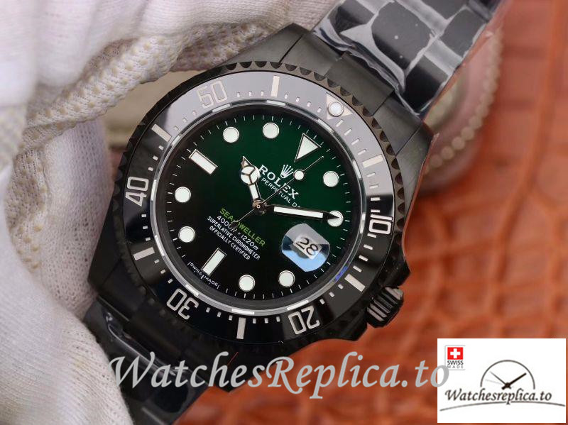 Swiss Rolex Sea-Dweller Deepsea Replica 11666001 Black Bezel 44MM - WatchesReplica.is