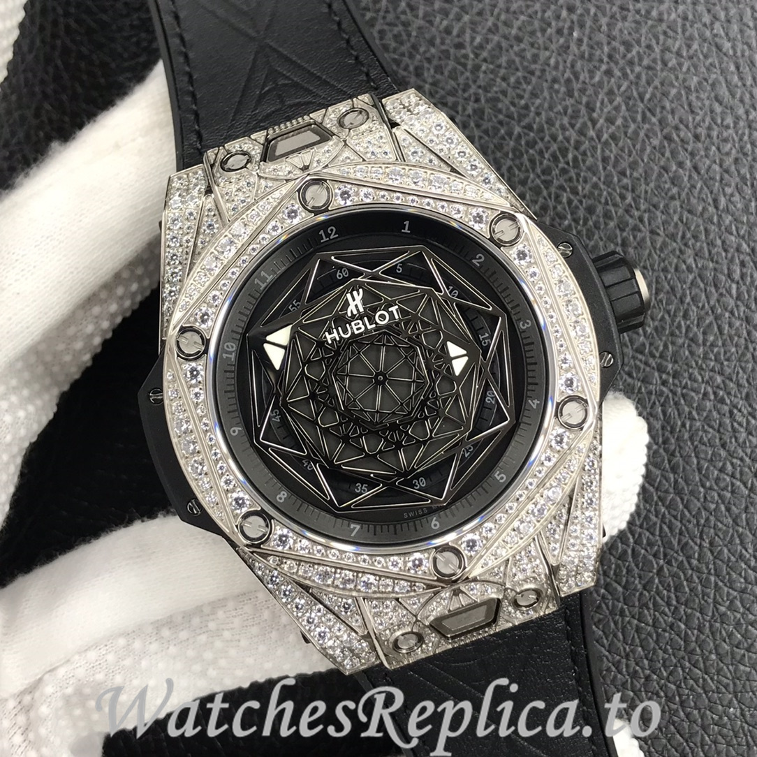 Hublot Replica Big Bang Series Tattoo Rubber strap 45MM - WatchesReplica.is