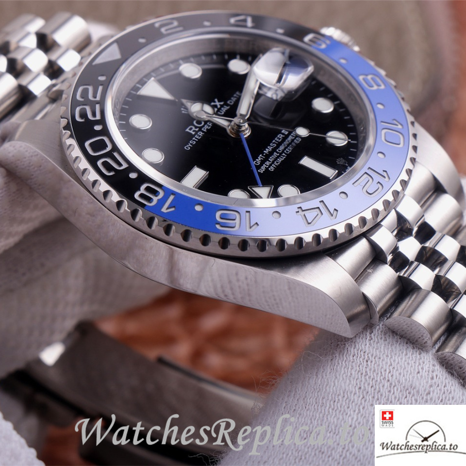 Swiss Rolex GMT Master 126710 Stainless steel strap 40MM - WatchesReplica.is