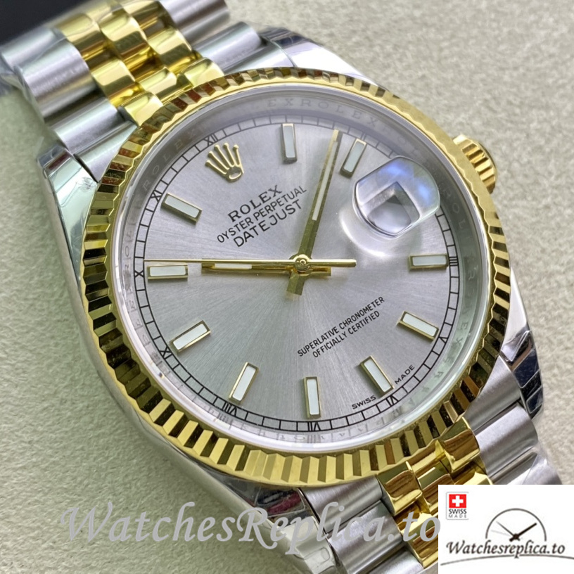 Swiss Rolex Datejust Replica 126233 Stainless steel strap 36MM - WatchesReplica.is
