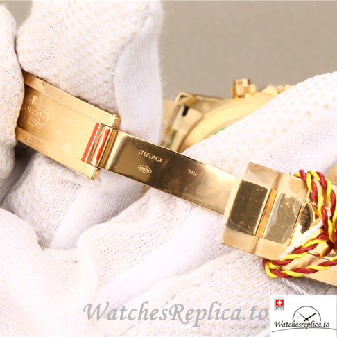 Swiss Rolex Daytona 116508 Yellow Gold strap 40MM - WatchesReplica.is