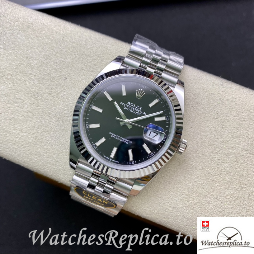 Swiss Rolex Datejust 126334 Replica Stainless steel strap 41MM - WatchesReplica.is