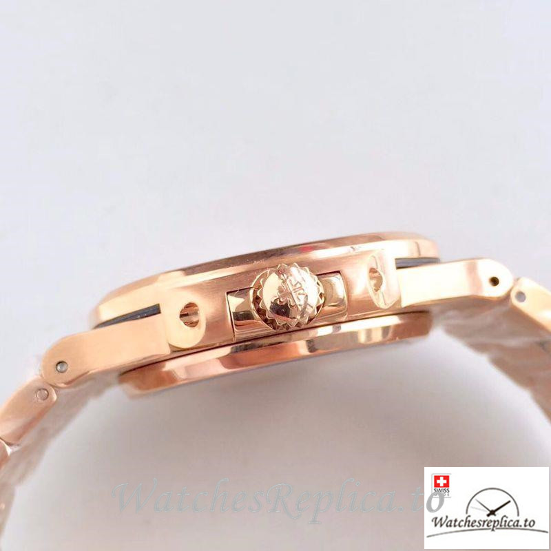 Swiss Patek Philippe Nautilus Jumbo Replica 5719/1G-001 001 Diamonds Strap 40MM - WatchesReplica.is