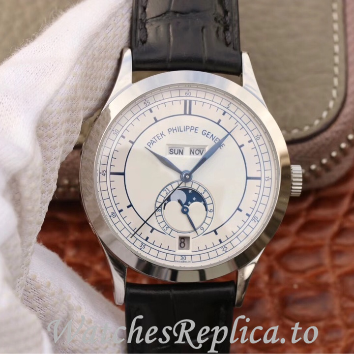Patek Philippe Replica Complications 5396 Leather strap 38.5MM - WatchesReplica.is