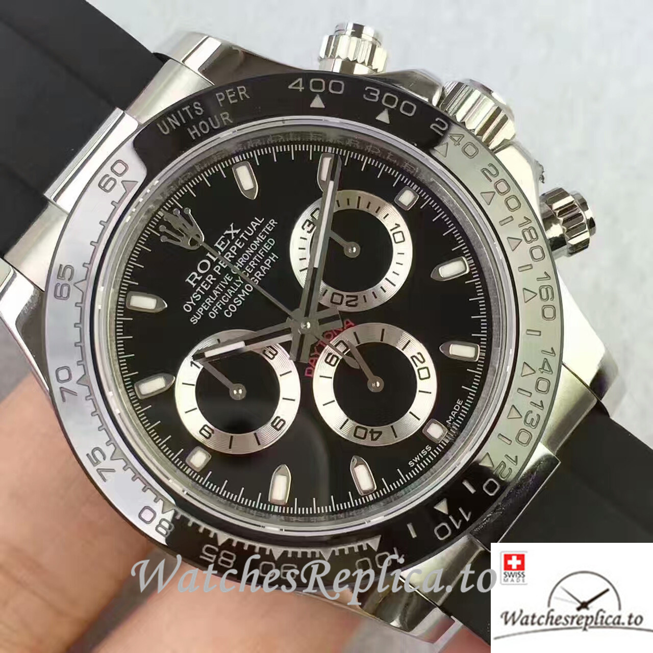 Swiss Rolex Daytona Replica 116523-78593 Rubber strap 40MM - WatchesReplica.is