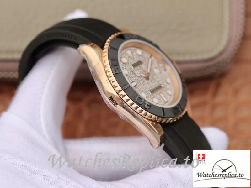 Swiss Rolex Yacht Master Replica 116655 002 Black Bezel 40MM - WatchesReplica.is