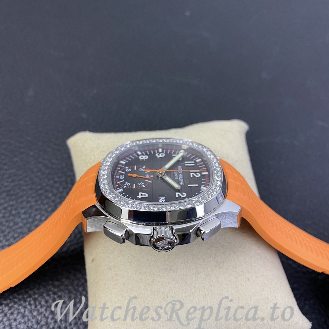 Patek Philippe Replica Aquanaut 5968A-001 Rubber strap 40MM - WatchesReplica.is