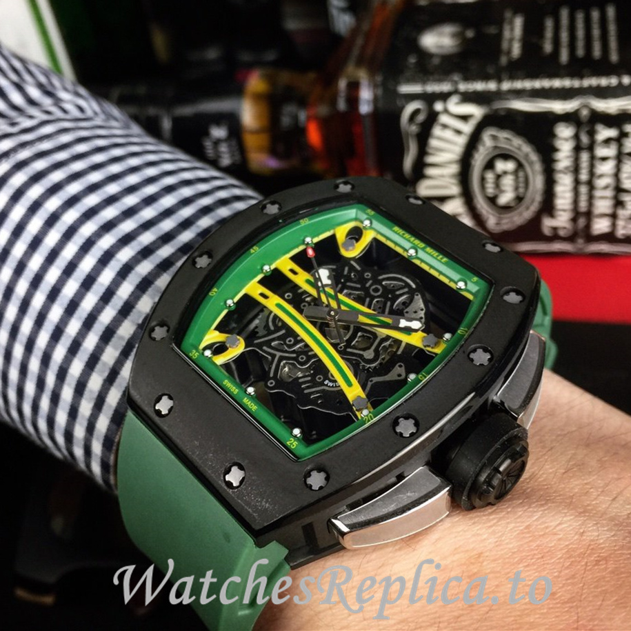 Richard Mille Replica RM61-01 Rubber strap 50MM - WatchesReplica.is