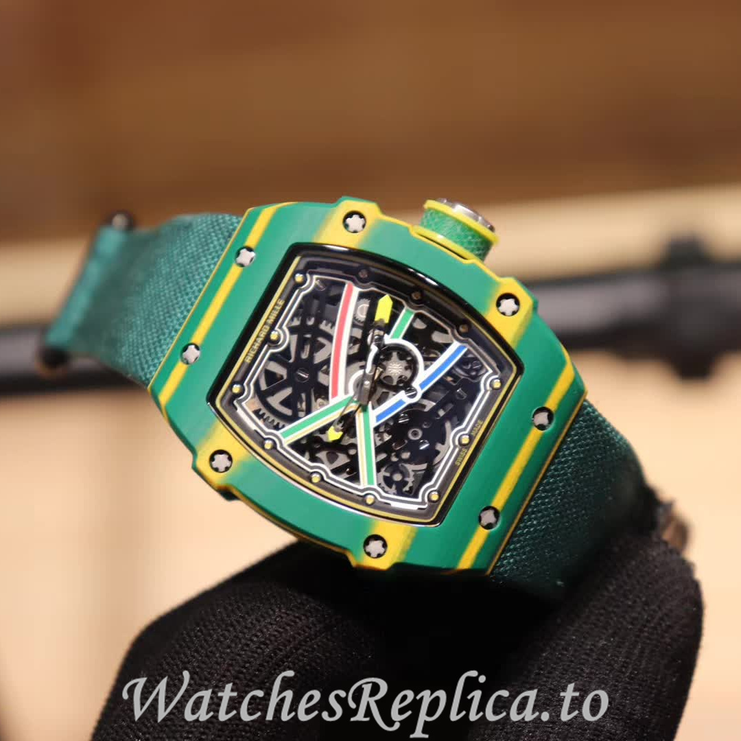 Richard Mille Replica RM67-02 Canvas strap 38.70x47.52MM - WatchesReplica.is