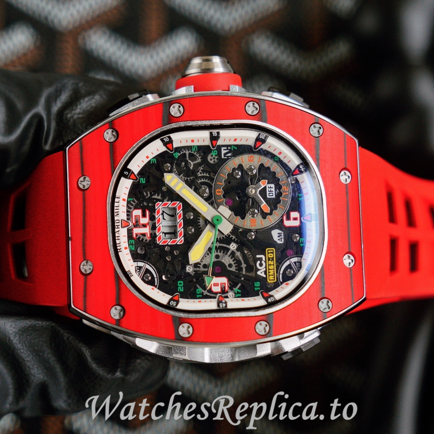 Richard Mille Replica RM62-01 Rubber strap 50MM - WatchesReplica.is