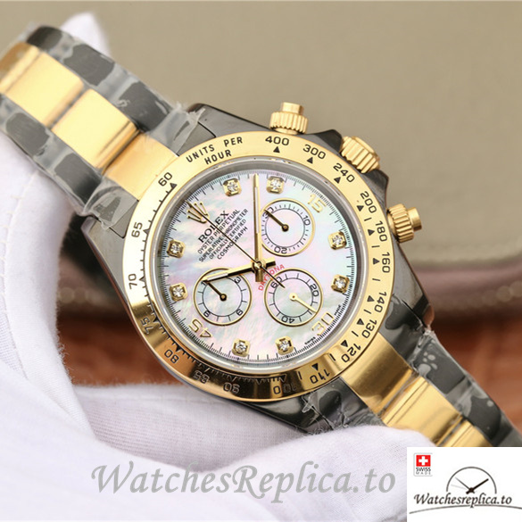Swiss Rolex Daytona Replica 116598RBOW Stainless steel strap 40MM - WatchesReplica.is