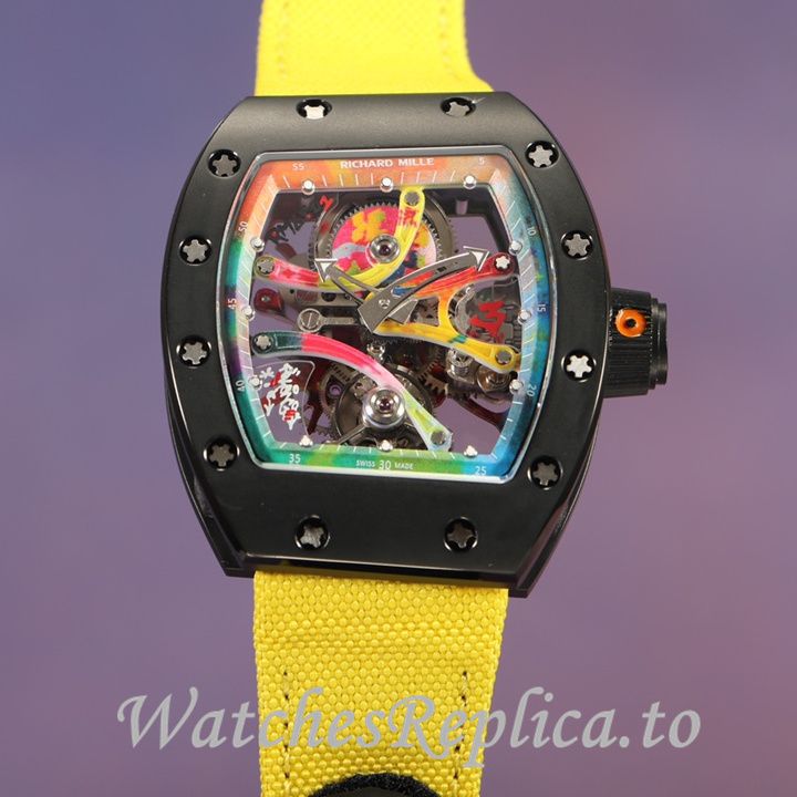 Richard Mille Replica RM68-01 Canvas strap 51MM - WatchesReplica.is
