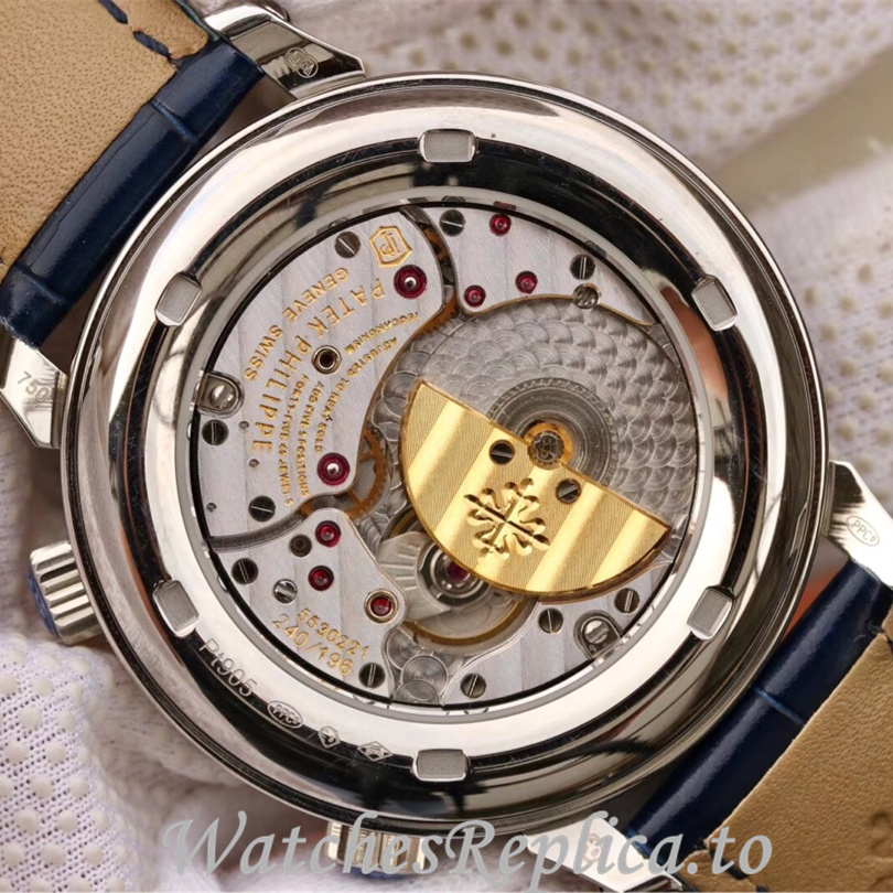 Patek Philippe Replica Complications 5102 Leather strap 43MM - WatchesReplica.is
