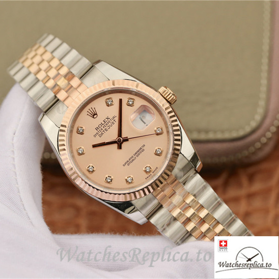 Swiss Rolex Datejust Replica 116231-0057 Stainless steel strap 36MM - WatchesReplica.is