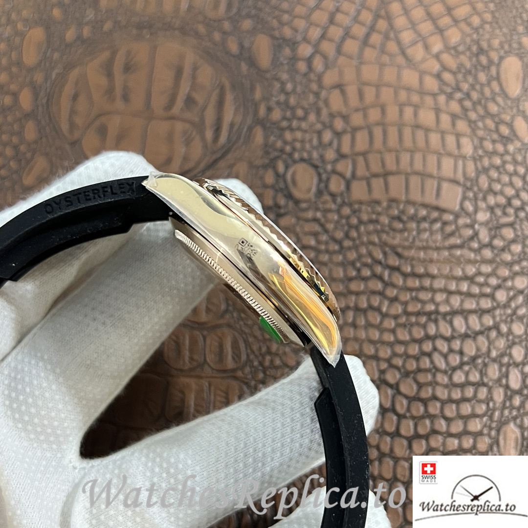 Swiss Rolex Sky Dweller 326938 Replica Rubber strap 42MM - WatchesReplica.is