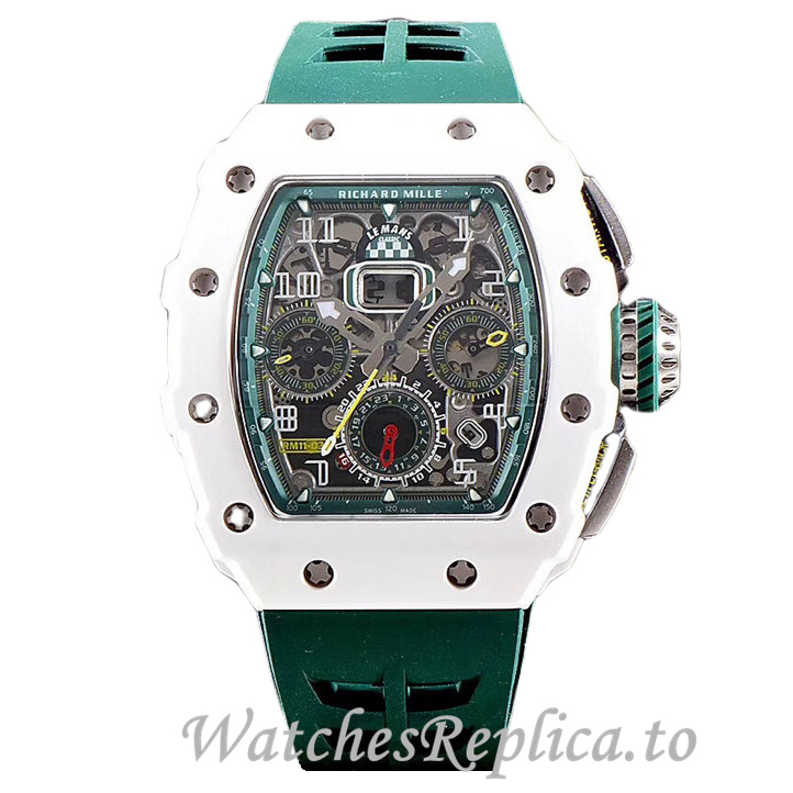Richard Mille Replica RM011-03 Rubber strap 50MM - WatchesReplica.is