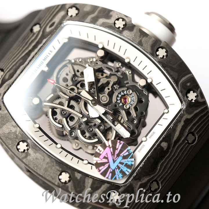Richard Mille Replica RM055 Rubber strap 50MM - WatchesReplica.is