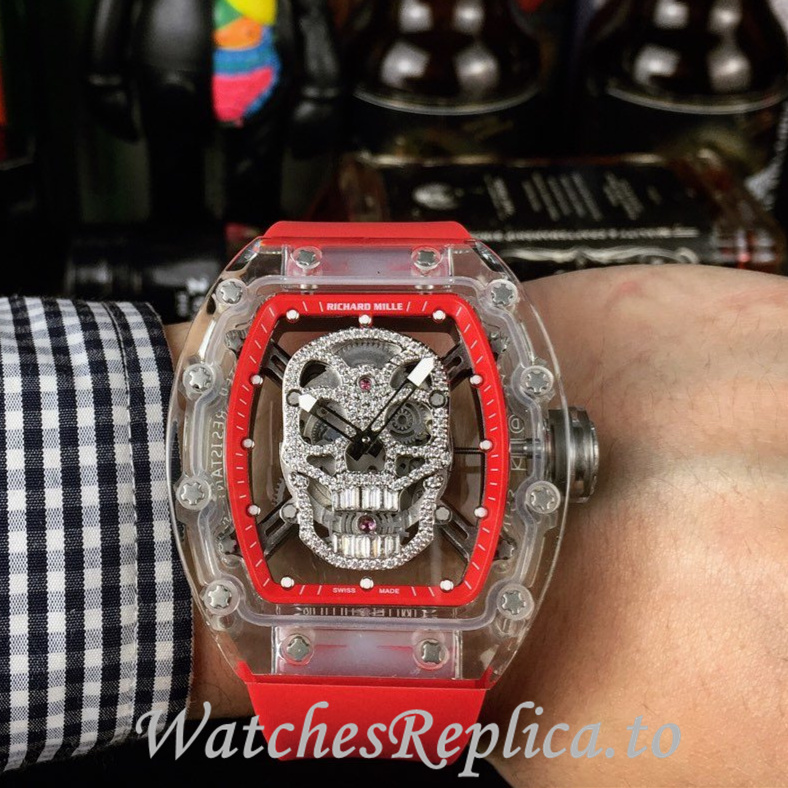 Richard Mille Replica RM052 Rubber strap 50MM - WatchesReplica.is