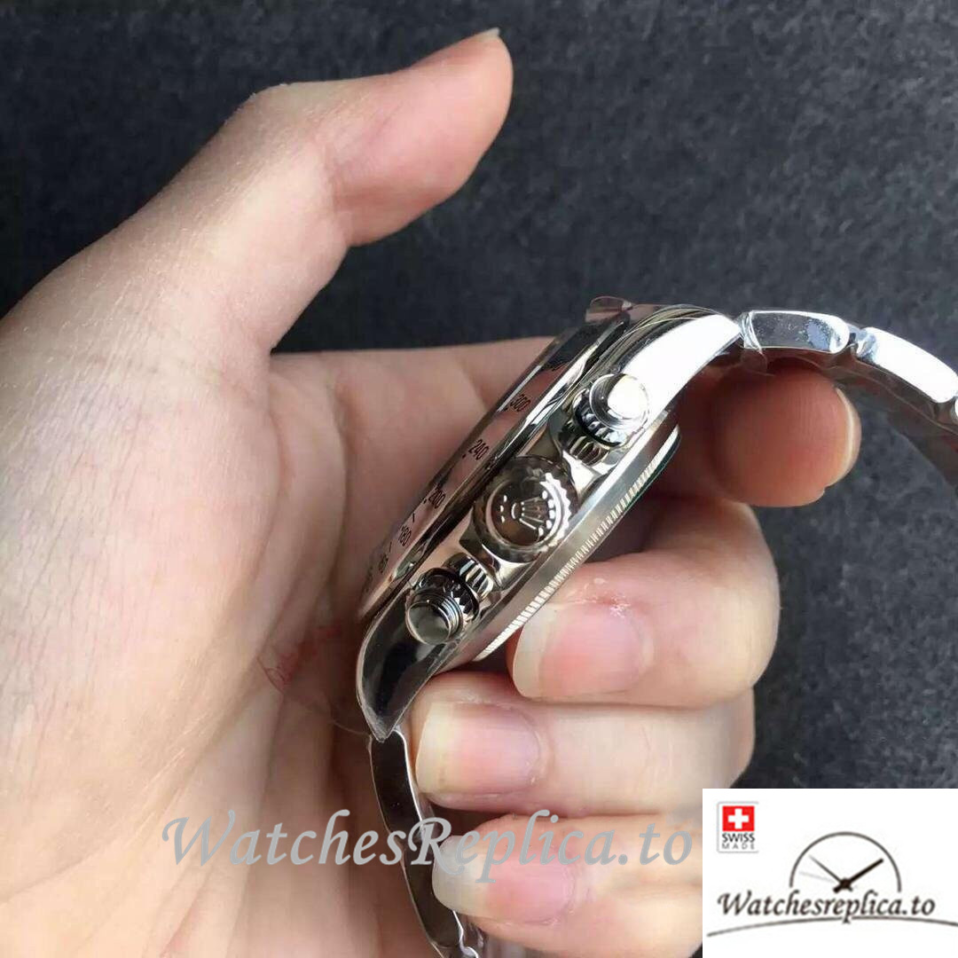 Swiss Rolex Daytona Replica 116520 Stainless steel strap 40MM - WatchesReplica.is