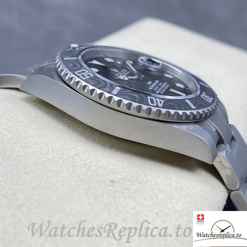 Swiss Rolex Submariner Replica Stainless steel strap 40MM Grey Dial - WatchesReplica.is