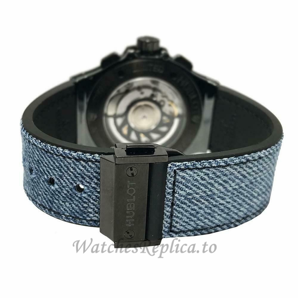 Hublot Replica Big BangJean Ceramic Black Diamond Chronograph 341.CX.2740.NR.1200 - WatchesReplica.is