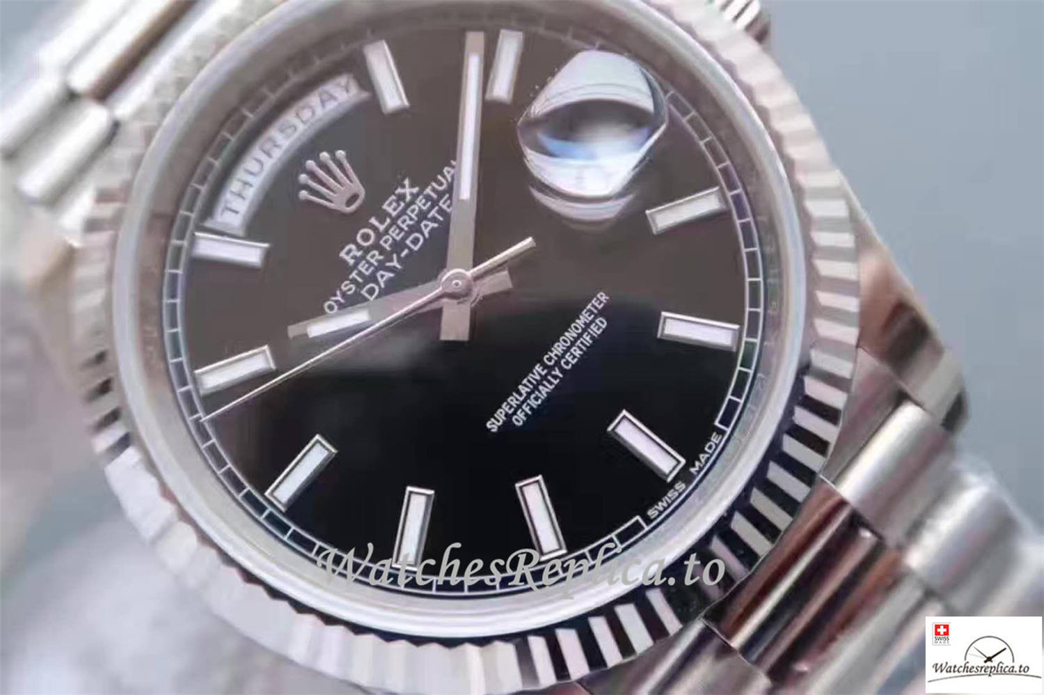 Swiss Rolex Datejust Replica 126334 003 Black Dial 41MM - WatchesReplica.is