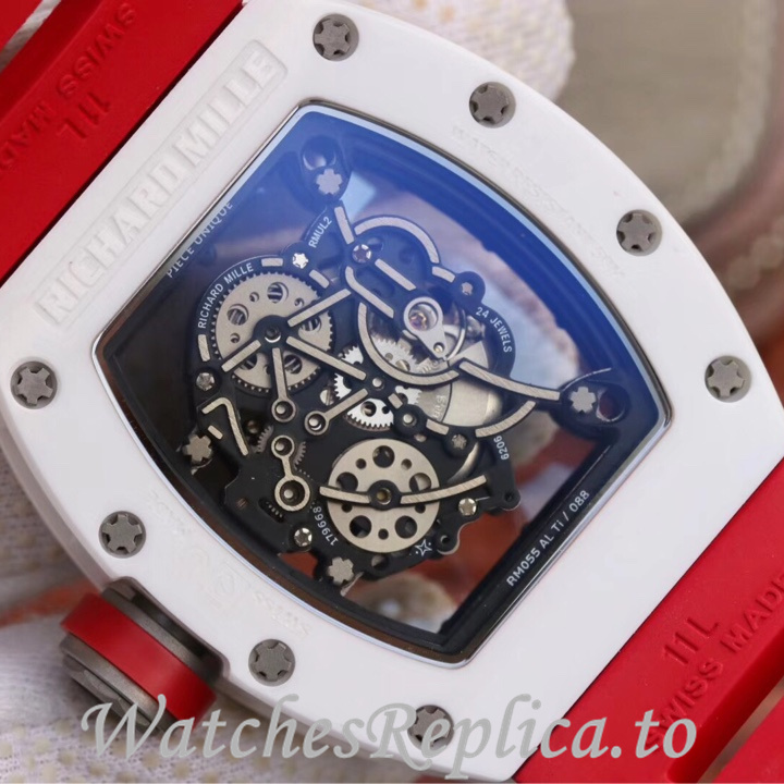 Richard Mille Replica RM055 Rubber strap 50MM - WatchesReplica.is