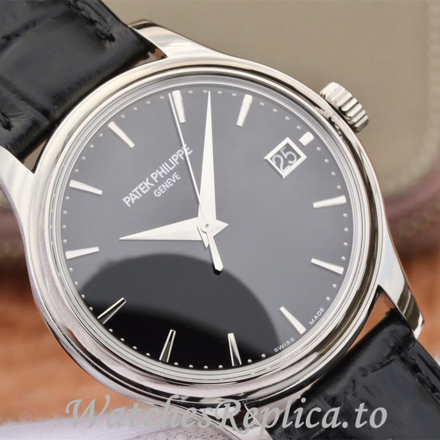 Patek Philippe Replica Calatrava 5227 Leather strap 39MM - WatchesReplica.is