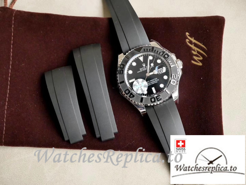 Swiss Rolex Yacht Master Replica M226659-0002 Black Bezel 40MM - WatchesReplica.is