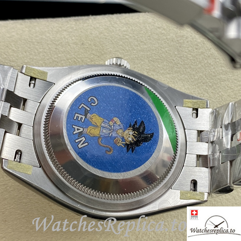 Swiss Rolex Datejust Replica 126234 Stainless steel strap 36MM Green Dial - WatchesReplica.is