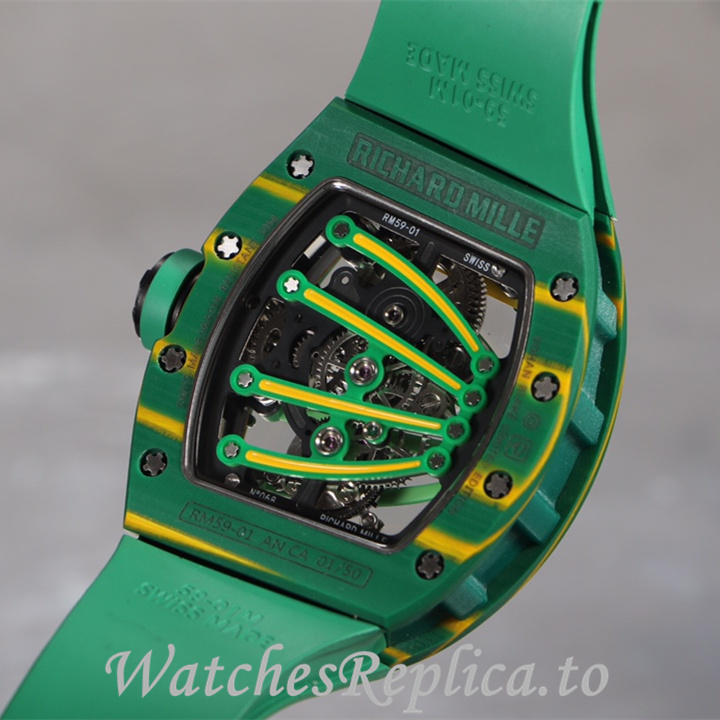 Richard Mille Replica RM59-01 Rubber strap 51MM - WatchesReplica.is