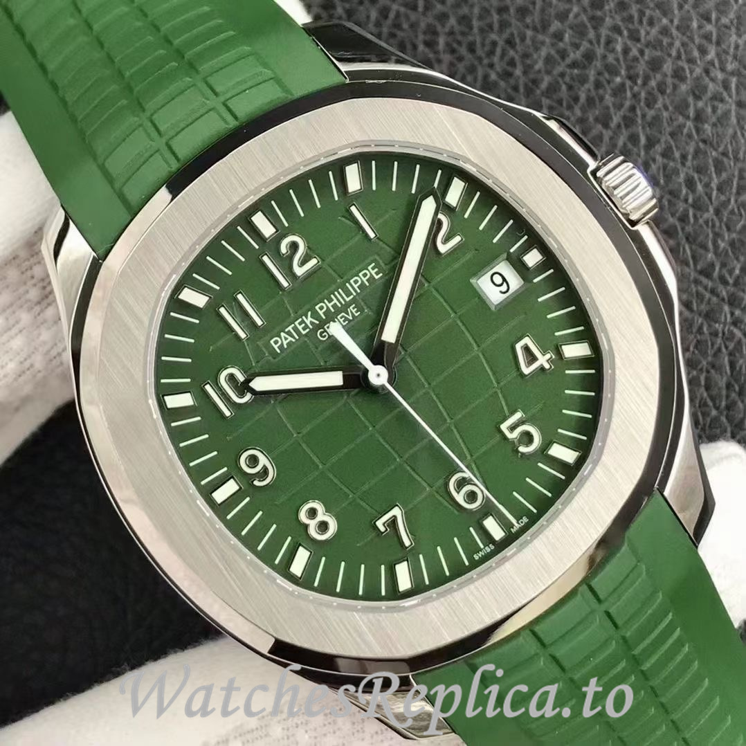 Patek Philippe Replica Aquanaut 5168G Rubber strap 40MM - WatchesReplica.is