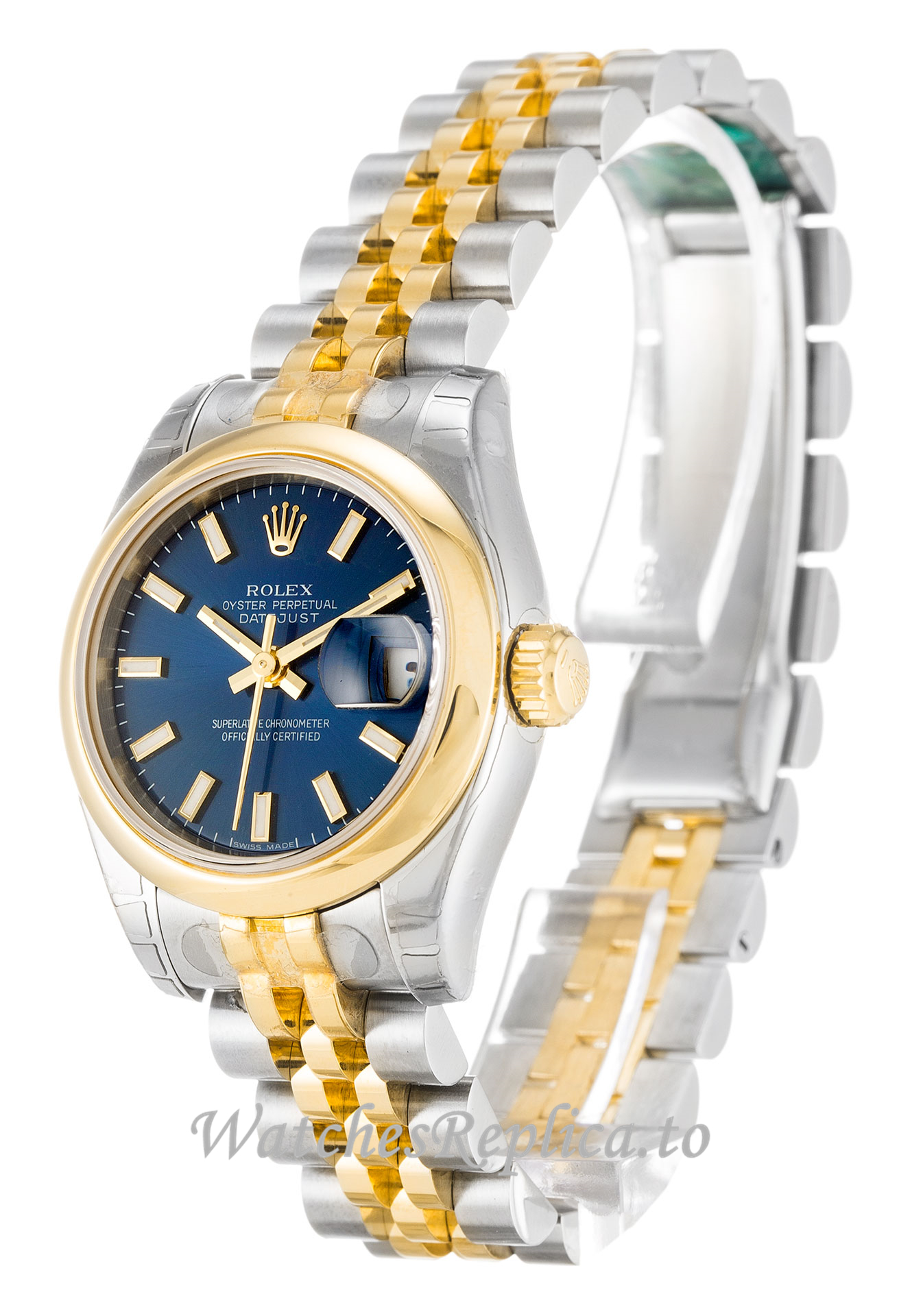 Rolex Datejust Lady Blue Dial 179163 - WatchesReplica.is