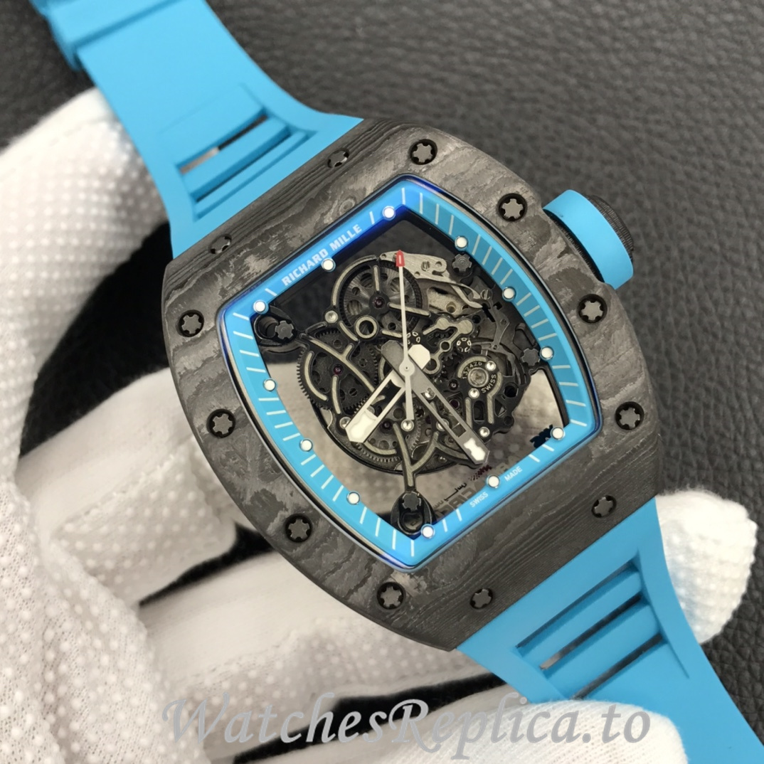 Richard Mille Replica RM055 Rubber strap 50MM - WatchesReplica.is