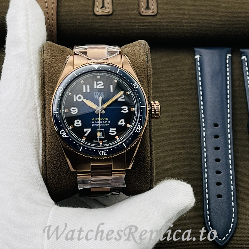 Tag Heuer Replica Autavia Stainless steel strap 42MM - WatchesReplica.is