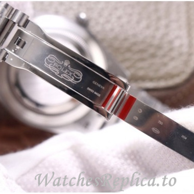 Swiss Rolex Day Date Replica 228349 White Gold strap 40MM - WatchesReplica.is