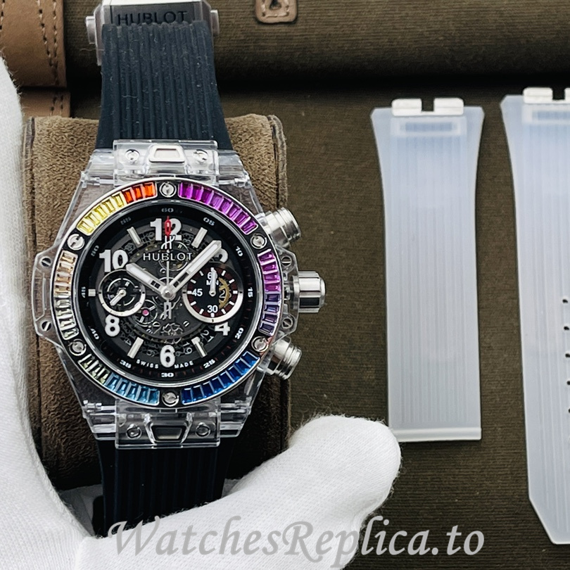Hublot Replica 411.JX.4802.RT Rubber strap 45MM - WatchesReplica.is