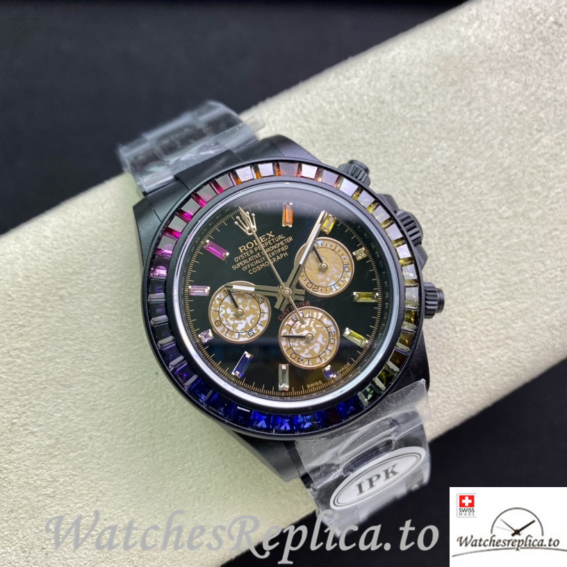 Swiss Rolex Daytona 116598RBOW Replica Stainless steel strap 40MM - WatchesReplica.is