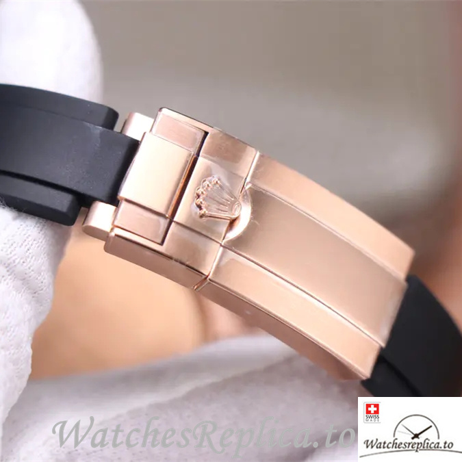 Swiss Rolex Daytona Replica 116595RBOW Rubber strap 40MM - WatchesReplica.is