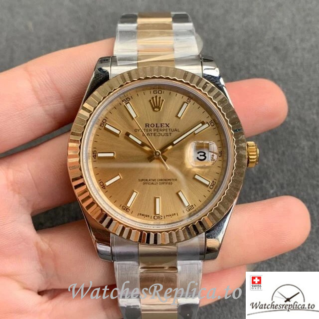 Swiss Rolex Datejust Replica 126333-0009 Stainless steel strap 41MM - WatchesReplica.is