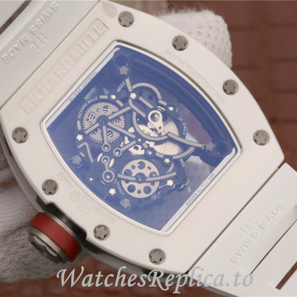 Richard Mille Replica RM055 Rubber strap 50MM - WatchesReplica.is