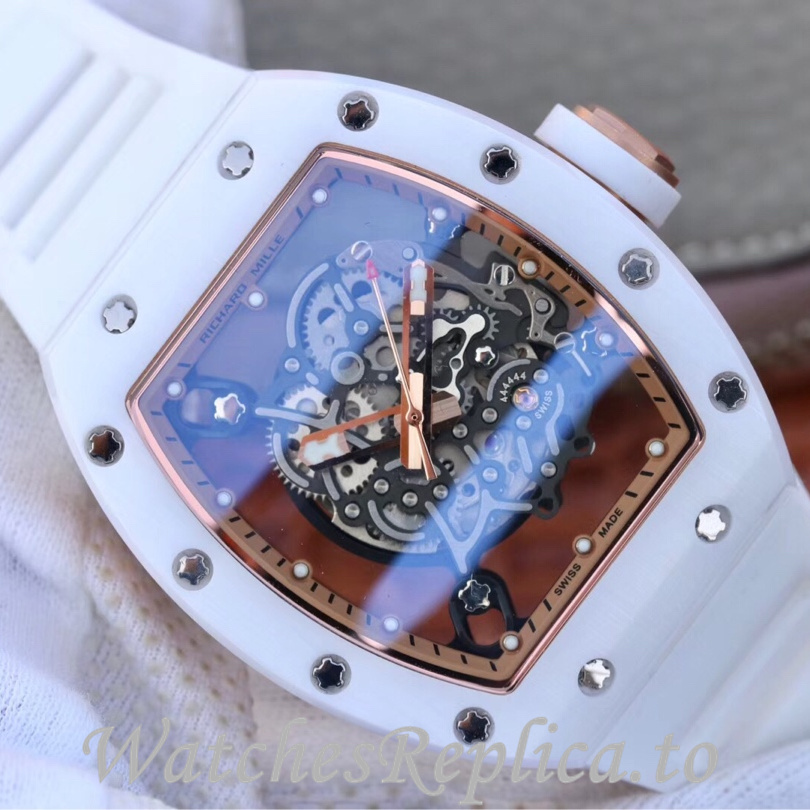 Richard Mille Replica RM055 Rubber strap 50MM - WatchesReplica.is