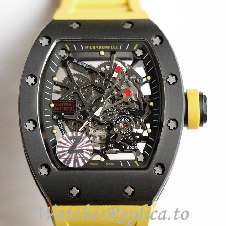 Richard Mille Replica RM035-AMERICA5 Rubber strap 50MM - WatchesReplica.is