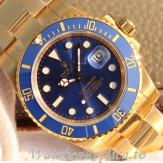 Swiss Rolex Submariner Replica 126618LN Yellow Gold strap 40MM - WatchesReplica.is